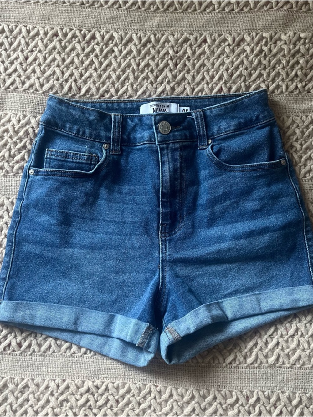refuge Dark Blue MIAMI Denim Shorts - Picture 1 of 3
